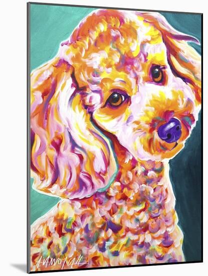 Poodle - Curly-Dawgart-Mounted Giclee Print