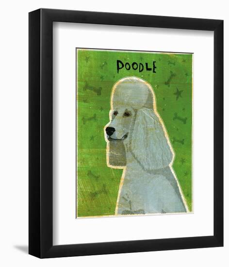 Poodle (grey)-John Golden-Framed Art Print