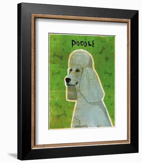 Poodle (grey)-John Golden-Framed Art Print