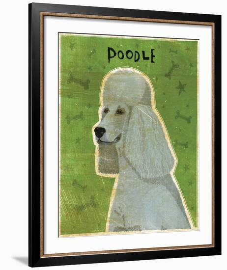 Poodle (grey)-John W^ Golden-Framed Art Print