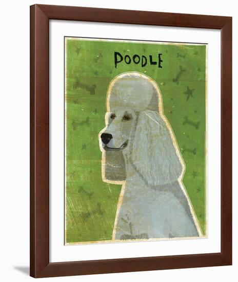 Poodle (grey)-John W^ Golden-Framed Art Print