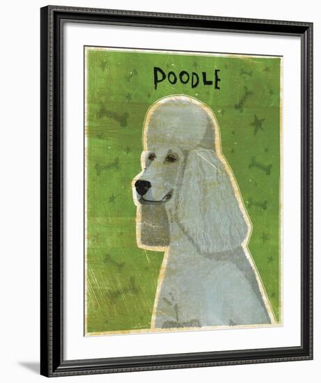 Poodle (grey)-John W^ Golden-Framed Art Print