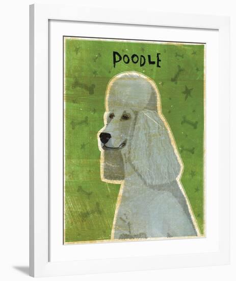 Poodle (grey)-John W^ Golden-Framed Art Print