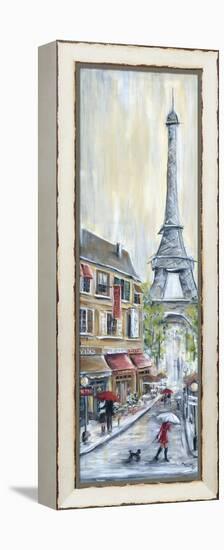 Poodle in Paris-Marilyn Dunlap-Framed Stretched Canvas