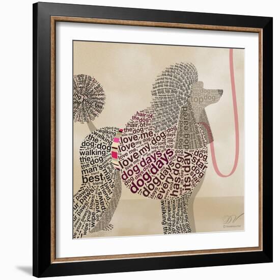 Poodle Portrait-Dominique Vari-Framed Premium Giclee Print