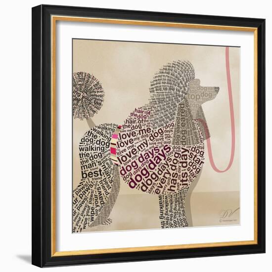 Poodle Portrait-Dominique Vari-Framed Premium Giclee Print