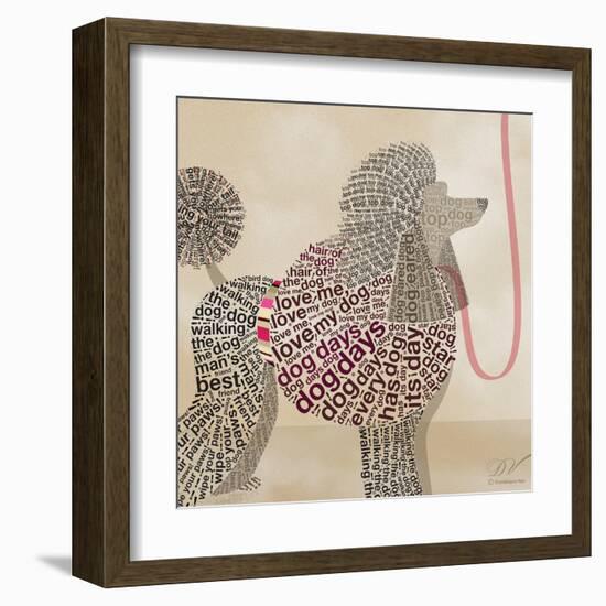 Poodle Portrait-Dominique Vari-Framed Art Print