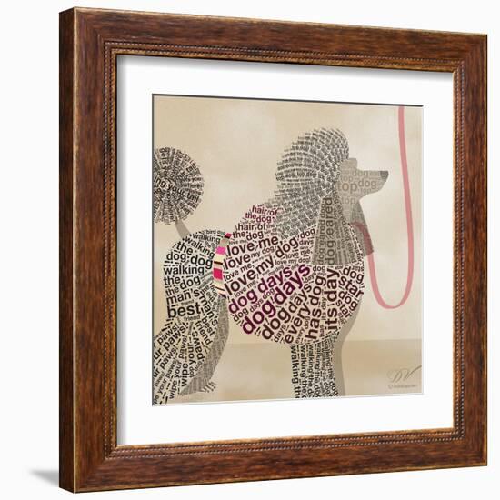 Poodle Portrait-Dominique Vari-Framed Art Print