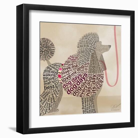 Poodle Portrait-Dominique Vari-Framed Art Print