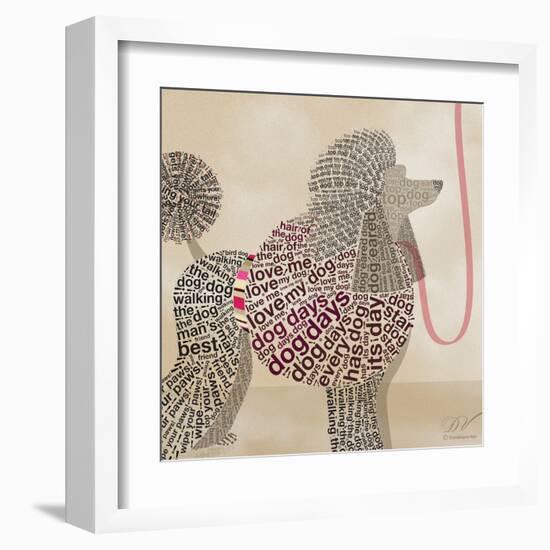 Poodle Portrait-Dominique Vari-Framed Art Print