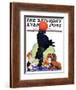 "Poodle Tricks," Saturday Evening Post Cover, June 19, 1926-Robert L. Dickey-Framed Giclee Print