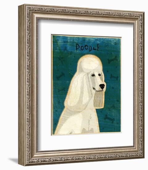 Poodle (white)-John Golden-Framed Art Print