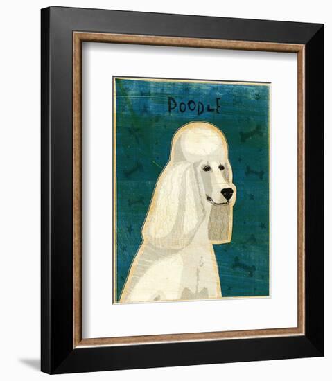 Poodle (white)-John Golden-Framed Art Print