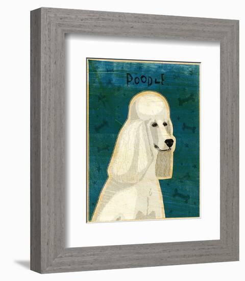 Poodle (white)-John Golden-Framed Art Print