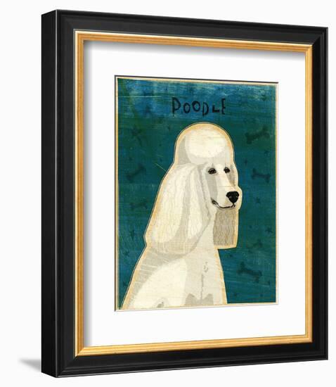 Poodle (white)-John Golden-Framed Art Print