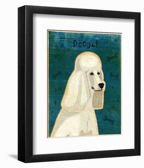 Poodle (white)-John Golden-Framed Art Print