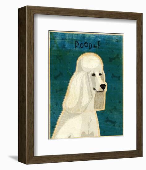 Poodle (white)-John Golden-Framed Art Print