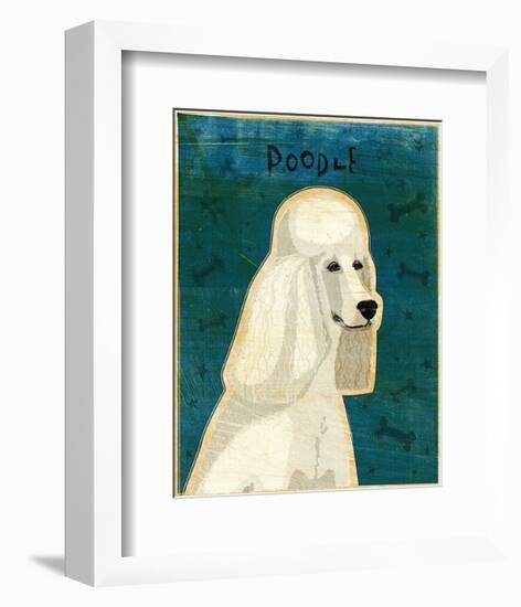 Poodle (white)-John Golden-Framed Art Print