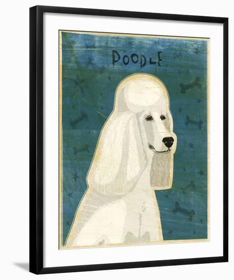 Poodle (white)-John W^ Golden-Framed Art Print