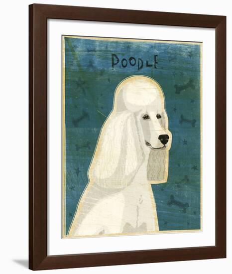 Poodle (white)-John W^ Golden-Framed Art Print
