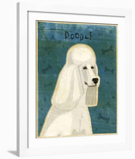 Poodle (white)-John W^ Golden-Framed Art Print