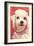 Poodle with Diamond Collar-null-Framed Art Print