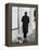 Poodle with Man, Lucerne, Switzerland-Walter Bibikow-Framed Premier Image Canvas