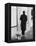 Poodle with Man, Lucerne, Switzerland-Walter Bibikow-Framed Premier Image Canvas