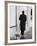 Poodle with Man, Lucerne, Switzerland-Walter Bibikow-Framed Photographic Print