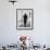 Poodle with Man, Lucerne, Switzerland-Walter Bibikow-Framed Photographic Print displayed on a wall