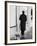 Poodle with Man, Lucerne, Switzerland-Walter Bibikow-Framed Photographic Print