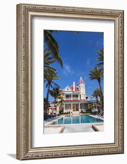 Pool at Southernmost House Inn in Key West Florida, USA-Chuck Haney-Framed Photographic Print