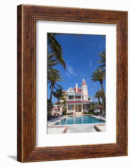 Pool at Southernmost House Inn in Key West Florida, USA-Chuck Haney-Framed Photographic Print