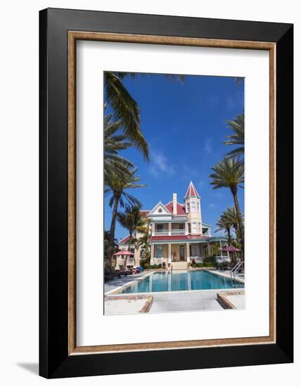 Pool at Southernmost House Inn in Key West Florida, USA-Chuck Haney-Framed Photographic Print