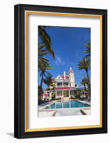 Pool at Southernmost House Inn in Key West Florida, USA-Chuck Haney-Framed Photographic Print