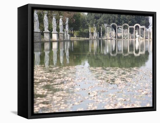 Pool, Canopo, Hadrian's Villa, UNESCO World Heritage Site, Tivoli, Near Rome, Lazio, Italy-Olivieri Oliviero-Framed Premier Image Canvas