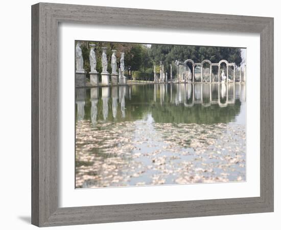 Pool, Canopo, Hadrian's Villa, UNESCO World Heritage Site, Tivoli, Near Rome, Lazio, Italy-Olivieri Oliviero-Framed Photographic Print