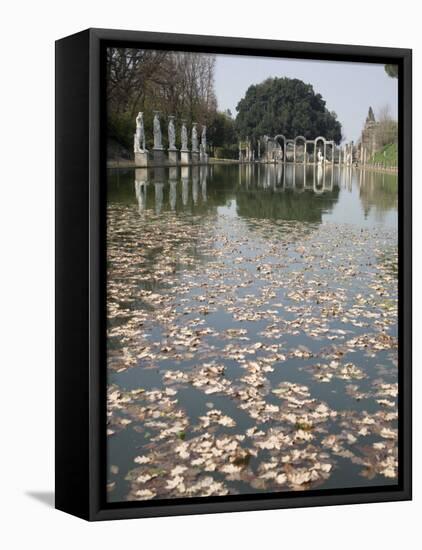 Pool, Canopo, Hadrian's Villa, UNESCO World Heritage Site, Tivoli, Near Rome, Lazio, Italy-Olivieri Oliviero-Framed Premier Image Canvas