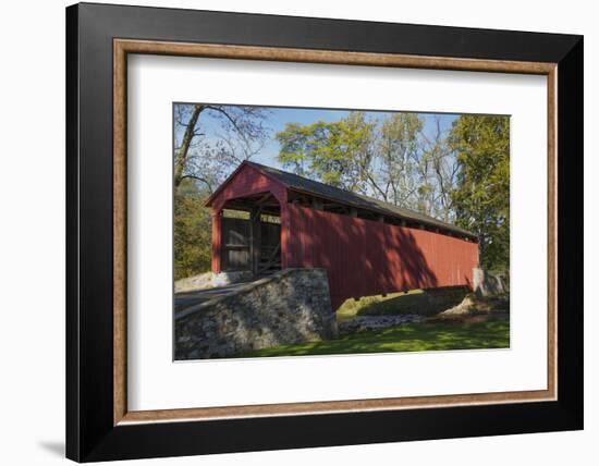 Pool Forge Covered Bridge, built in 1859, Lancaster County, Pennsylvania, United States of America,-Richard Maschmeyer-Framed Photographic Print