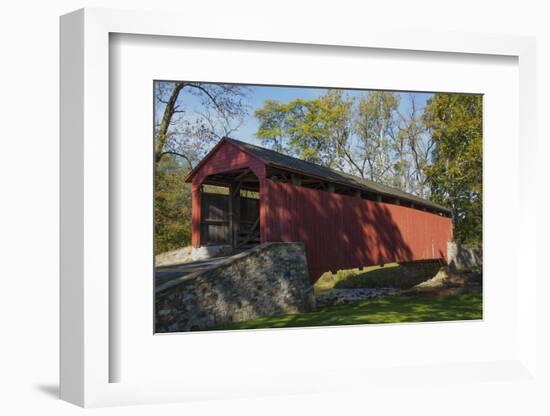 Pool Forge Covered Bridge, built in 1859, Lancaster County, Pennsylvania, United States of America,-Richard Maschmeyer-Framed Photographic Print