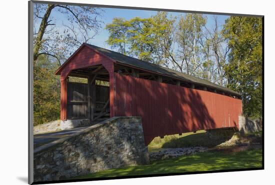 Pool Forge Covered Bridge, built in 1859, Lancaster County, Pennsylvania, United States of America,-Richard Maschmeyer-Mounted Photographic Print