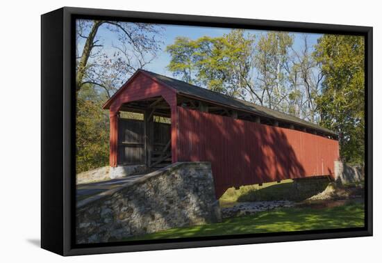 Pool Forge Covered Bridge, built in 1859, Lancaster County, Pennsylvania, United States of America,-Richard Maschmeyer-Framed Premier Image Canvas