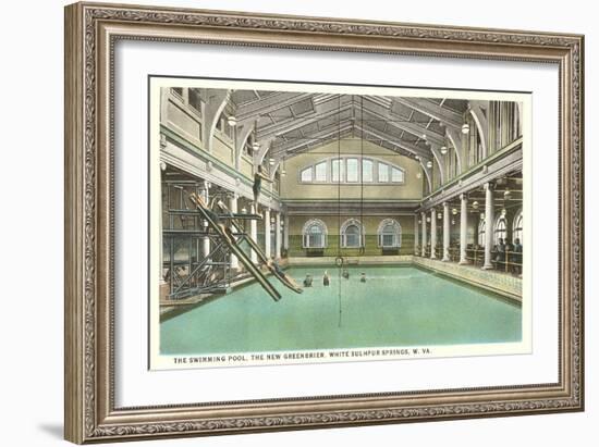 Pool, Greenbrier Hotel, White Sulphur Springs, West Virginia-null-Framed Art Print