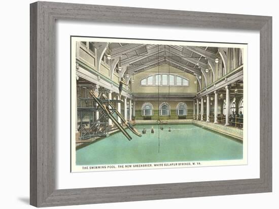 Pool, Greenbrier Hotel, White Sulphur Springs, West Virginia-null-Framed Art Print