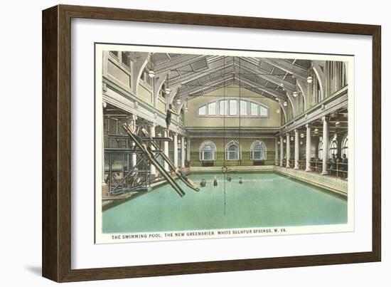 Pool, Greenbrier Hotel, White Sulphur Springs, West Virginia-null-Framed Art Print