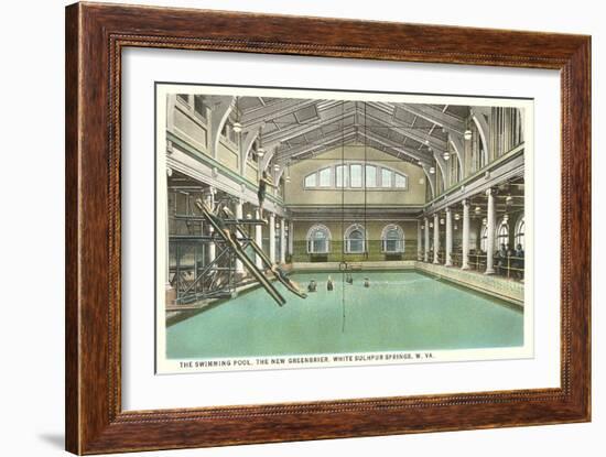 Pool, Greenbrier Hotel, White Sulphur Springs, West Virginia-null-Framed Art Print