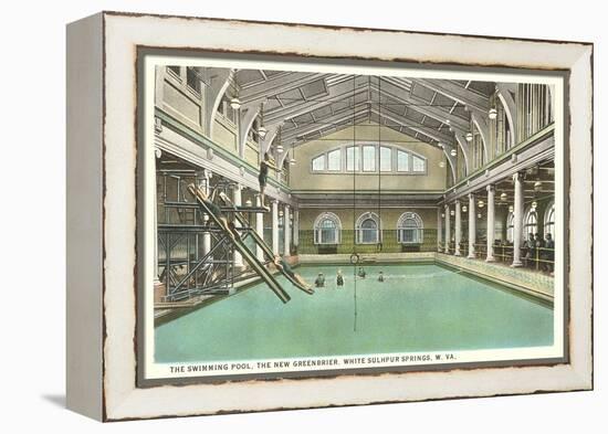 Pool, Greenbrier Hotel, White Sulphur Springs, West Virginia-null-Framed Stretched Canvas
