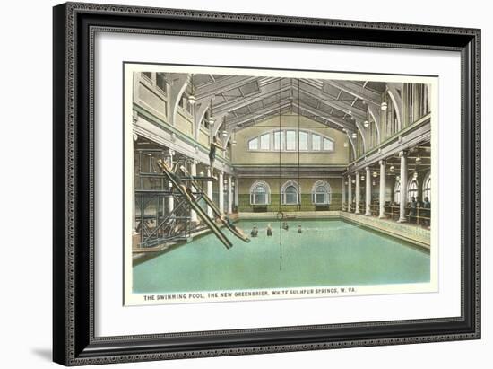 Pool, Greenbrier Hotel, White Sulphur Springs, West Virginia-null-Framed Premium Giclee Print