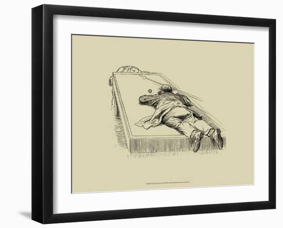 Pool Hall Antics IX-null-Framed Art Print