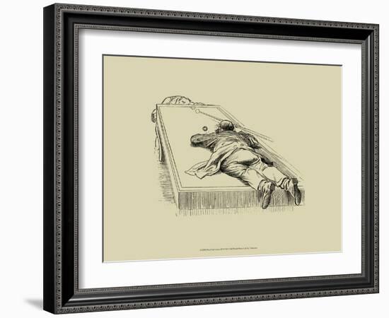 Pool Hall Antics IX-null-Framed Art Print